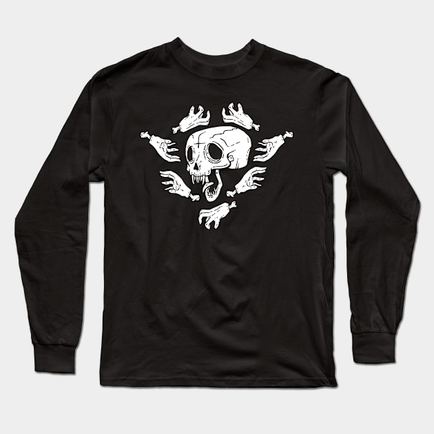 white hands Long Sleeve T-Shirt by xero